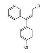 3-(3-chloro-1-(4-chlorophenyl)prop-1-en-1-yl)pyridine结构式