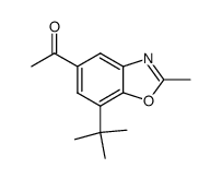 1-(7-tert-Butyl-2-methyl-5-benzoxazolyl)ethanon结构式