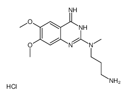 N-(4-氨基-6,7-二甲氧基喹唑-2-基)-N-甲基-丙二胺盐酸盐结构式