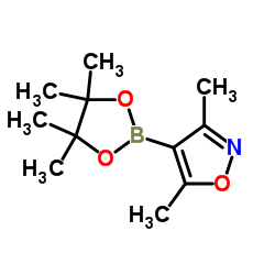 3,5-二甲基异恶唑-4-硼酸频哪醇酯结构式
