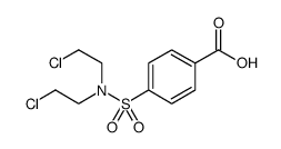 Benzoic acid, 4-[[bis(2-chloroethyl)amino]sulfonyl] Structure