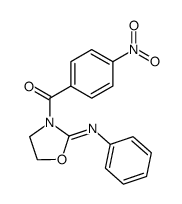 N-p-nitrobenzoyl-2-phenyliminooxazolidine Structure