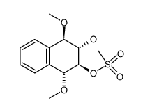 r,t,t-1,2,4-trimethoxy-c-3-(mesyloxy)-1,2,3,4-tetrahydronaphthalene结构式