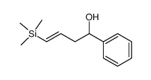 (E)-1-Phenyl-4-trimethylsilanyl-but-3-en-1-ol结构式