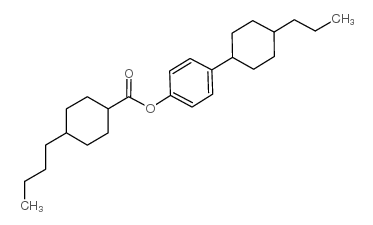 4-(反式-4-丙基环己基)-苯基反式-4-丁基环己烷羧酸酯结构式