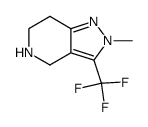 2-methyl-3-(trifluoromethyl)-4,5,6,7-tetrahydro-2H-pyrazolo[4,3-c]pyridine Structure