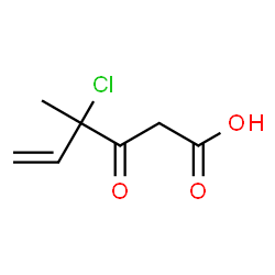 5-Hexenoic acid,4-chloro-4-methyl-3-oxo- Structure
