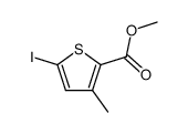 5-iodo-3-methyl-thiophene-2-carboxylic acid methyl ester结构式