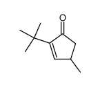 2-tert-butyl-4-methyl-cyclopent-2-enone结构式