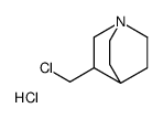 3-(chloromethyl)-1-azabicyclo[2.2.2]octane hydrochloride结构式