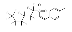 1-methyl-4-[2-(1,1,2,2,3,3,4,4,5,5,6,6,6-tridecafluorohexylsulfonyl)ethenyl]benzene Structure