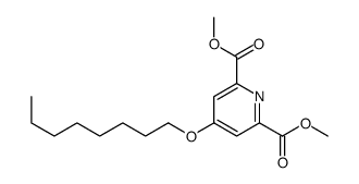 dimethyl 4-octoxypyridine-2,6-dicarboxylate结构式