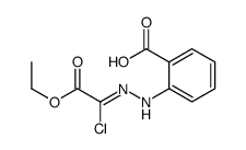 2-[2-(1-chloro-2-ethoxy-2-oxoethylidene)hydrazinyl]benzoic acid结构式