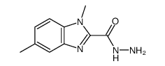 1,5-dimethylbenzimidazole-2-carbohydrazide Structure