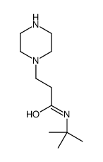 N-tert-butyl-3-piperazin-1-ylpropanamide Structure