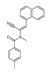 N-((E)-1-Cyano-2-naphthalen-1-yl-vinyl)-4,N-dimethyl-benzamide结构式
