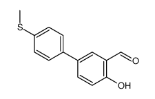 4-Hydroxy-4'-(methylthio)[1,1'-biphenyl]-3-carboxaldehyde Structure