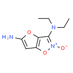 Furo[2,3-d]isoxazole-3,5-diamine,N,N-diethyl-,2-oxide (9CI)结构式