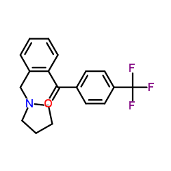 [2-(1-Pyrrolidinylmethyl)phenyl][4-(trifluoromethyl)phenyl]methanone Structure