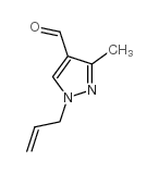 1-烯丙基-3-甲基-1H-吡唑-4-甲醛结构式