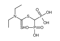 [diethylcarbamothioylsulfanyl(phosphono)methyl]phosphonic acid结构式