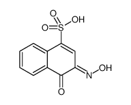 1-Naphthalenesulfonic acid, 3,4-dihydro-3-(hydroxyimino)-4-oxo-结构式