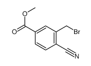 3-(溴甲基)-4-氰基苯甲酸甲酯结构式
