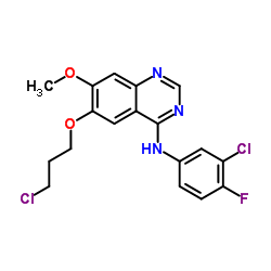 N-(3-氯-4-氟苯基)-6-(3-氯丙氧基)-7-甲基喹唑啉-4-胺结构式