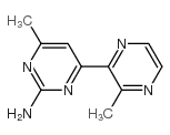 4-methyl-6-(3-methylpyrazin-2-yl)pyrimidin-2-amine Structure