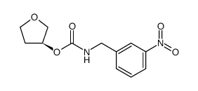 Carbamic acid, N-[(3-nitrophenyl)methyl]-, (3S)-tetrahydro-3-furanyl ester结构式