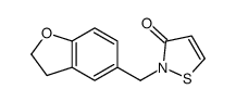 2-(2,3-dihydro-1-benzofuran-5-ylmethyl)-1,2-thiazol-3-one结构式