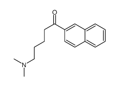 5-(dimethylamino)-1-naphthalen-2-ylpentan-1-one结构式