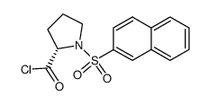 (S)-1-(2-naphthyl-sulfonyl)pyrrolidine-2-carbonyl chloride结构式