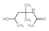 N-(4-hydroxy-2-methyl-pentan-2-yl)acetamide Structure