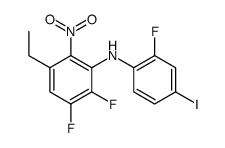 5-ethyl-2,3-difluoro-N-(2-fluoro-4-iodophenyl)-6-nitroaniline Structure