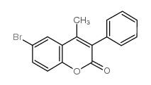 6-溴-4-甲基-3-苯基香豆素结构式