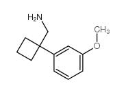 (1-(3-METHOXYPHENYL)CYCLOBUTYL)METHANAMINE Structure