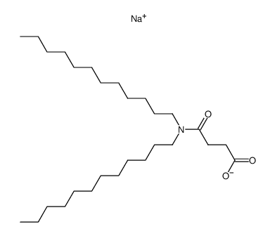 Sodium; 3-didodecylcarbamoyl-propionate结构式
