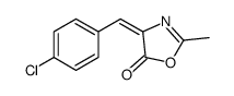 (Z)-4-(4-氯亚苄基)-2-甲基噁唑-5(4h)-酮结构式