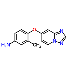 4-([1,2,4]三唑[1,5-a]吡啶-7-氧基)-3-甲基苯胺结构式