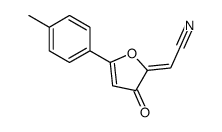 (2E)-2-[5-(4-methylphenyl)-3-oxofuran-2-ylidene]acetonitrile Structure