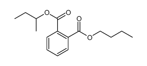 1,2-Benzenedicarboxylic acid, 1-butyl 2-(1-methylpropyl) ester Structure