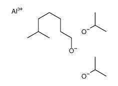 双(2-丙醇酸根合)(异辛酸根合)铝结构式