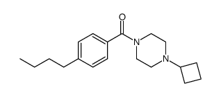 (4-butyl-phenyl)-(4-cyclobutyl-piperazin-1-yl)-methanone Structure