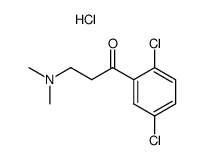 1-(2,5-dichloro-phenyl)-3-dimethylamino-propan-1-one, hydrochloride Structure