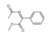 2-(Acetylimino)-2-phenylessigsaeure-methylester结构式