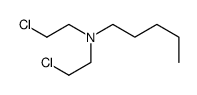 N,N-bis(2-chloroethyl)pentan-1-amine结构式