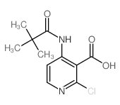 2-Chloro-4-pivalamidonicotinic acid Structure