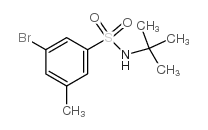 3-Bromo-N-(tert-butyl)-5-methylbenzenesulfonamide Structure