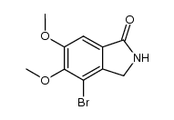 4-bromo-5,6-dimethoxyisoindolin-1-one结构式